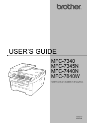 Brother International MFC 7340 Users Manual - English