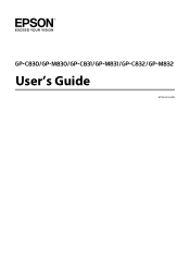 Epson C831 Users Manual