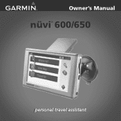 Garmin nuvi 600 Owner's Manual