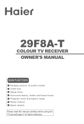Haier 29F8A-P User Manual
