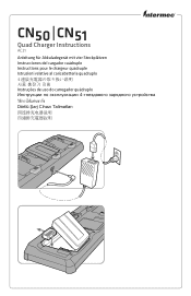 Intermec CN51 CN50 and CN51 Quad Charger (AC21) Instructions