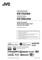 JVC KW-M865BW Quick Start Guide