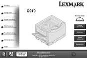 Lexmark C910 Online Information