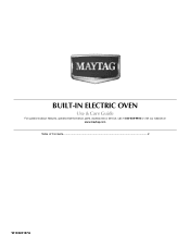 Maytag CWE5100ACB Owners Manual
