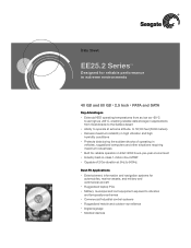 Seagate EE25.2 EE25.2 Data Sheet (115K, PDF)