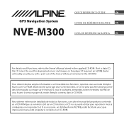 Alpine NVE-M300 Qg Nve-m300 En Fr Es_quick Guide