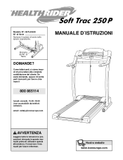 HealthRider 250p Treadmill Italian Manual