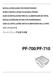 Kyocera KM-C3232E PF-700/710 Installation Guide
