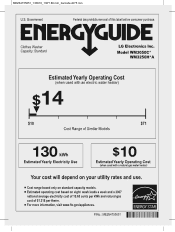 LG WM3050CW Additional Link - Energy Guide