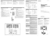 Sony XM-5150GSX Operating Instructions  (primary manual)