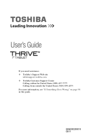 Toshiba Thrive AT1S5 User Guide 1