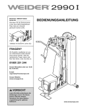 Weider 2990 I German Manual