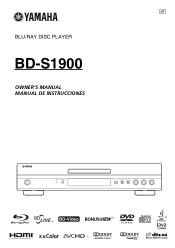 Yamaha BD-S1900BL Owners Manual