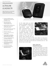 Behringer ULTRALINK ULM200GTR Product Information