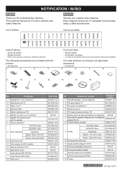 Brother International XL3700 Notification about built-in utility stitches features and included accessories