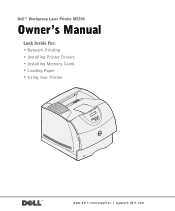 Dell M5200 Medium Workgroup Mono Laser Printer Dell™ Workgroup Laser Printer M5200 Owner's Manual