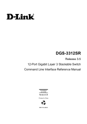 D-Link 3312SR Reference Manual