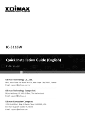 Edimax IC-3116W Installation Guide