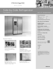 Frigidaire FGUS2645LF Product Specifications Sheet (English)