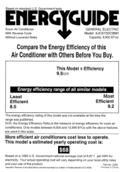 GE AJCS10DCB Energy Guide