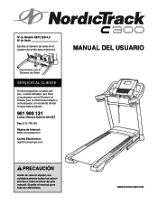 NordicTrack C 300 Treadmill Spanish Manual
