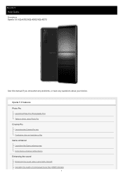 Sony Xperia 5 II Help Guide