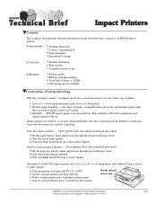 Epson 2090 Technical Brief (Impact Printers)