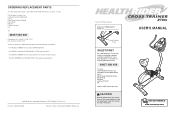 HealthRider 790x Instruction Manual
