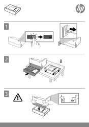 HP PageWide Enterprise Color MFP 785 550 Tray Accessory Installation Guide