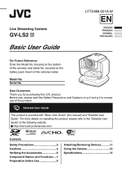 JVC GV-LS2W Basic User Guide