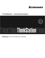 Lenovo ThinkStation E20 (Swedish) User Guide