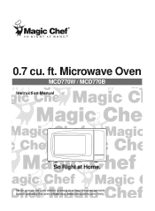 Magic Chef MCD770W User Manual