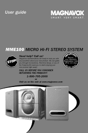 Magnavox MME100 User manual,  Spanish