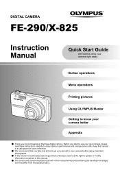 Olympus FE 290 FE-290 Instruction Manual (English)