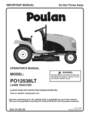 Poulan PO12538LT User Manual