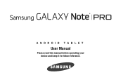 Samsung SM-P907A User Manual At&t Note Pro Sm-p907a Kit Kat English User Manual Ver.nd7_f4 (English(north America))