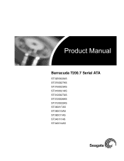 Seagate ST3200822AS Product Manual