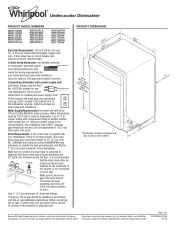 Whirlpool WDF120PAFS Dimension Guide