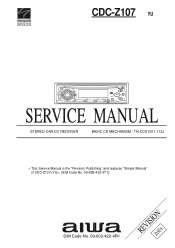AIWA CDC-Z107 Service Manual