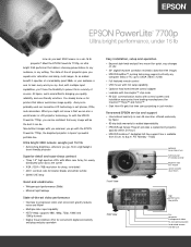 Epson 7700p Product Brochure