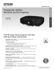 Epson PowerLite 5535U Product Specifications