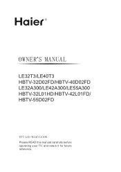 Haier HBTV-32L01HD User Manual