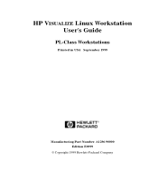 HP PL Class450/500/550/600/650/700/750 HP Visualize Linux Workstation - User's Guide: PL-Class Workstations