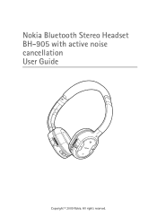Nokia BH-905 User Manual