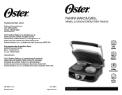Oster Panini Maker User Manual