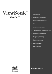 ViewSonic ViewPad 7x SD Card Bundle User Guide