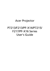 Acer F217 User Guide