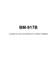 Brother International BM-917B Instruction Manual - English