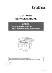Brother International DCP 8080DN Service Manual