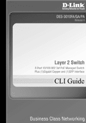 D-Link DES-3010PA-TAA CLI Guide